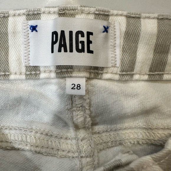 Paige Jeans-Verdugo Ankle-Desert Khaki Stripes-Size 28 - Picture 7 of 10